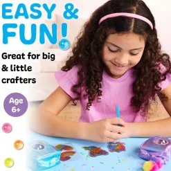 Creativity for Kids Bubble Gems Backpack Key Chains Kit
