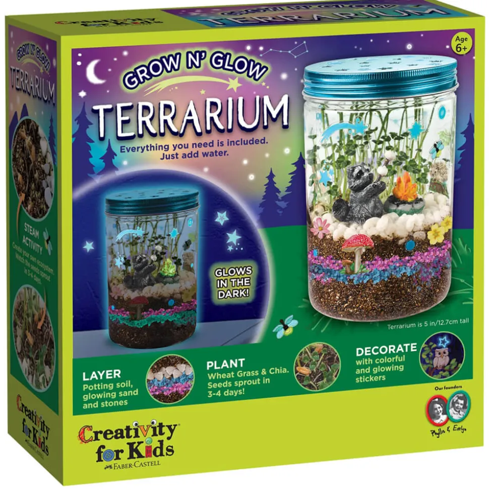 Creativity for Kids Grow N' Glow Terrarium Set