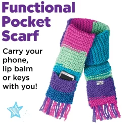 Creativity for Kids Learn to Knit Pocket Scarf Kit