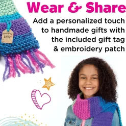 Creativity for Kids Learn to Knit Pocket Scarf Kit
