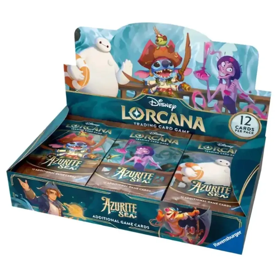 Disney Lorcana TCG Azurite Sea Booster Display Box (24 Packs)