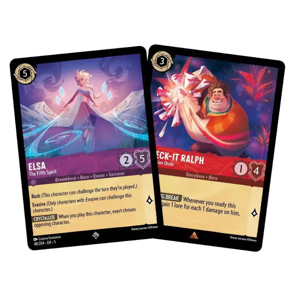 Disney Lorcnana Trading Card Game Shimmering Skies Starter Deck Elsa a