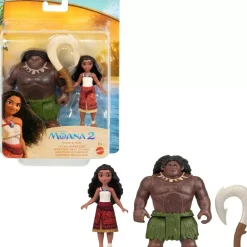 Disney Moana 2 Moana&Maui Ocean Adventures 2-Pack Dolls&Accessory