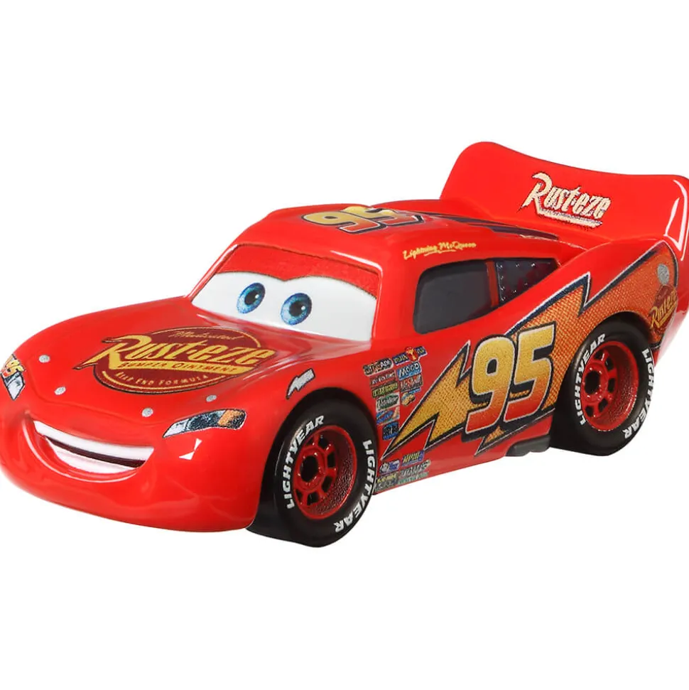 Disney Pixar Cars Lightning McQueen with Rusteze Sign Vehicle