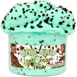 Dope Slimes Mint Chocolate Chip Ice Cream Textured Slime