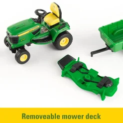 ERTL 1:16 Big Farm John Deere X758 Lawn Mower with accessories