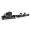 ERTL 1:32 Peterbilt Semi with Lowboy Trailer and 2 Bobcat S450 Die-Cas
