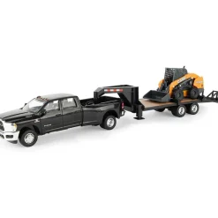 ERTL 1:32 Ram 3500 Pickup with Case SV340B Skid Steer and Gooseneck Tr