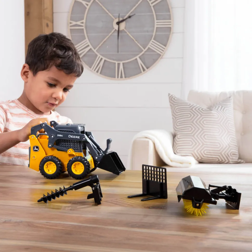 ERTL Big Farm John Deere 1:16 318G Skid Loader Set