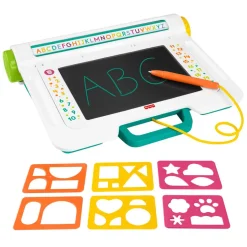 Fisher-Price Learn&Doodle Desk, Mess-Free Writing&Drawing Tablet W
