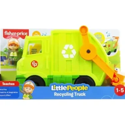 Fisher-Price Little People Recycling Truck Musical Toddler Garbage Toy