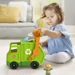 Fisher-Price Little People Recycling Truck Musical Toddler Garbage Toy