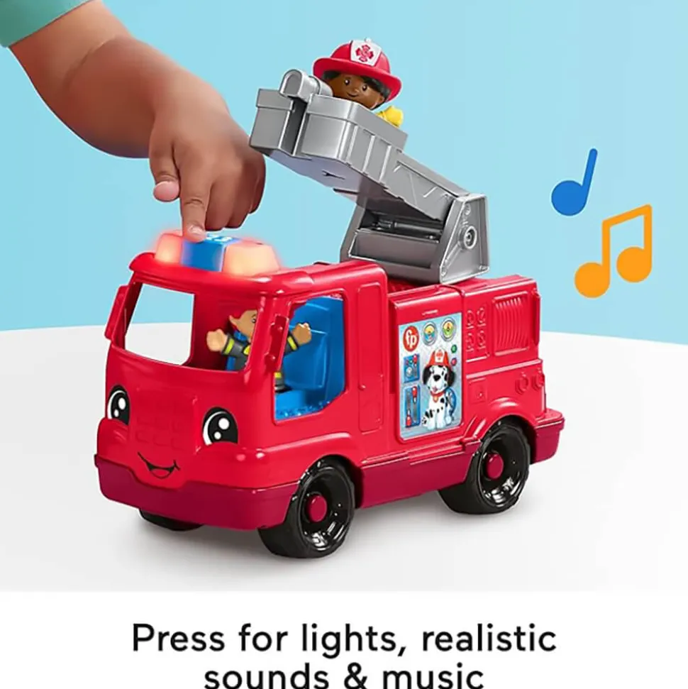 Fisher-Price Little People Fire Truck Musical Toddler Toy With Lights