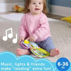 Fisher-Price Purple Monkey Musical Storybook Toy For Baby&Toddler Wi