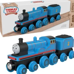 Fisher-Price Thomas&Friends Wooden Railway Edward Engine and Coal-Car