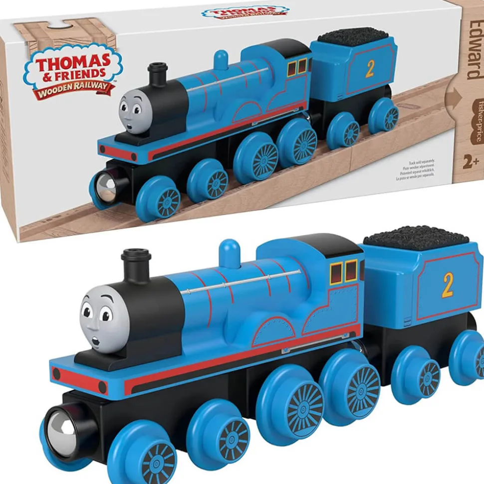Fisher-Price Thomas&Friends Wooden Railway Edward Engine and Coal-Car