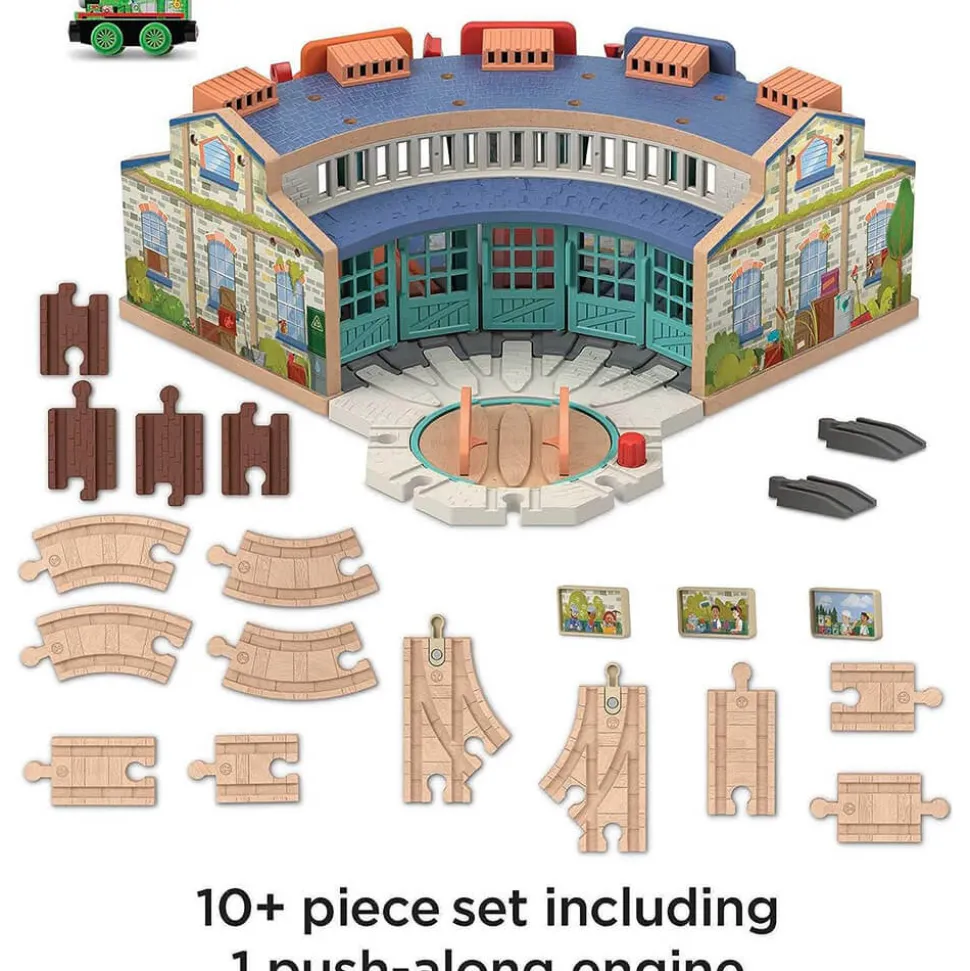 Fisher-Price Thomas&Friends Wooden Railway Tidmouth Sheds Starter Tr