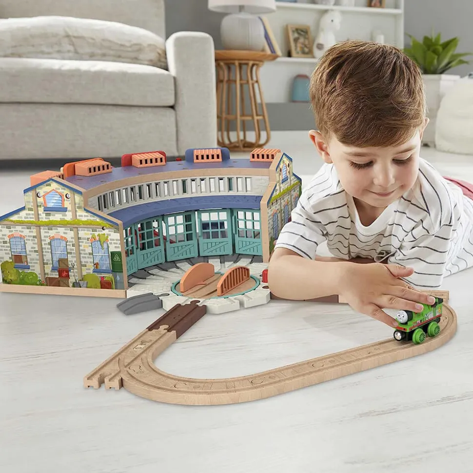 Fisher-Price Thomas&Friends Wooden Railway Tidmouth Sheds Starter Tr