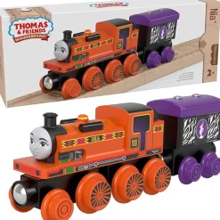 Fisher-Price Thomas&Friends Wooden Railway Nia Engine and Cargo Car