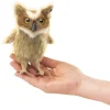 Folkmanis Mini Great Horned Owl Finger Puppet