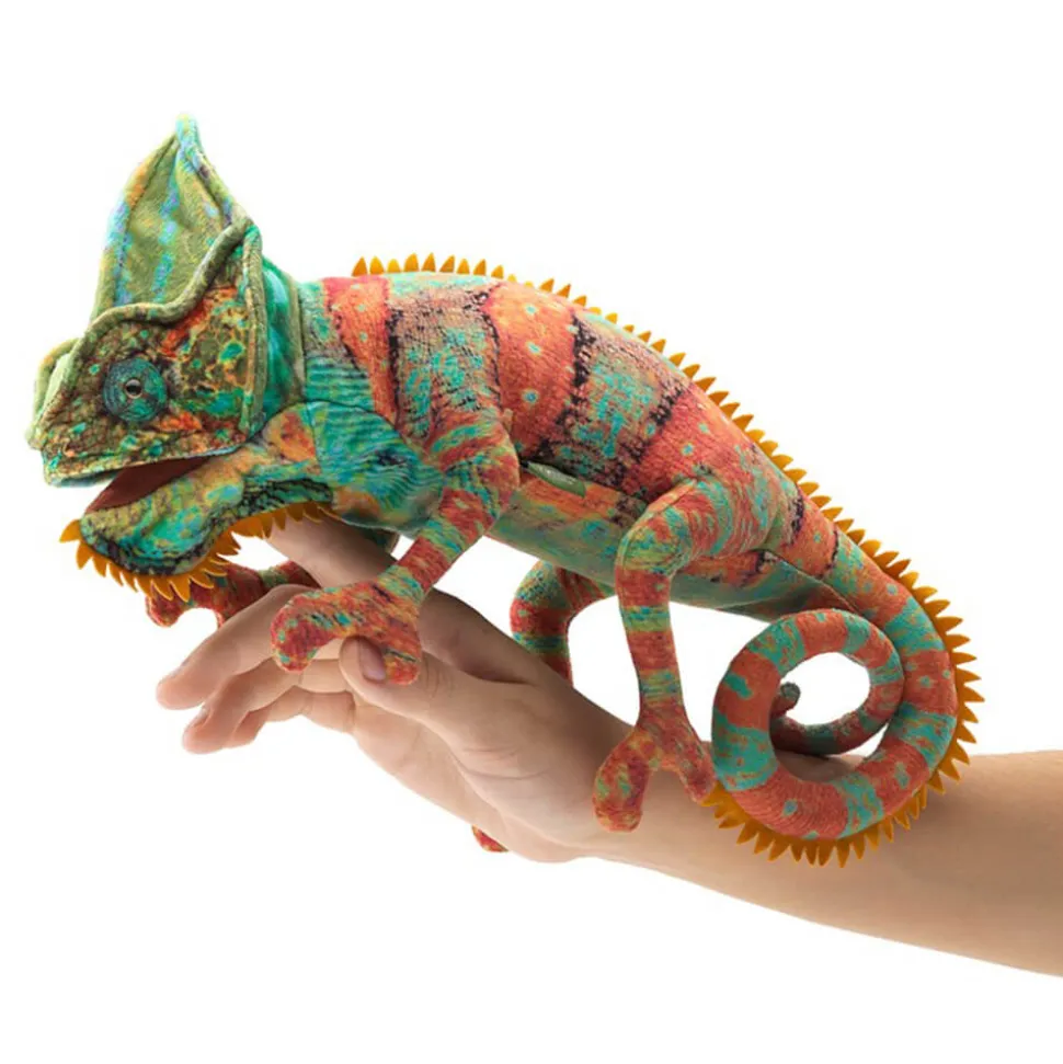Folkmanis Small Chameleon Finger Puppet