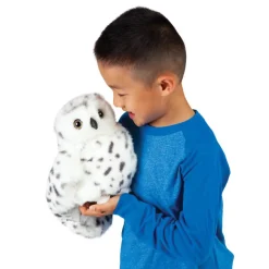 Folkmanis Snowy Owl Turning Head Puppet