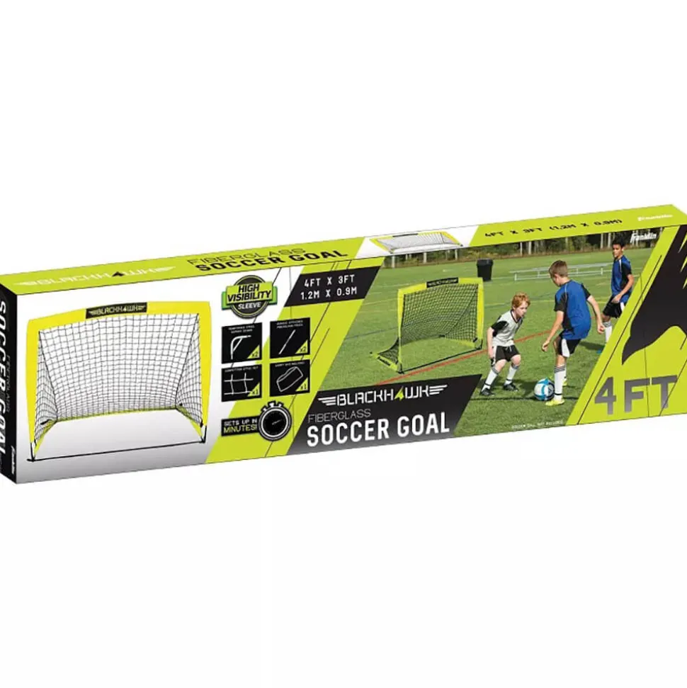 Franklin Blackhawk Portable Fiberglass 4 Foot Soccer Goal