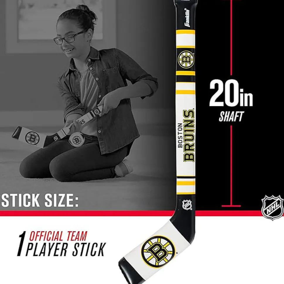 Franklin NFL Boston Bruins Soft Sport Hockey Stick and Ball Set
