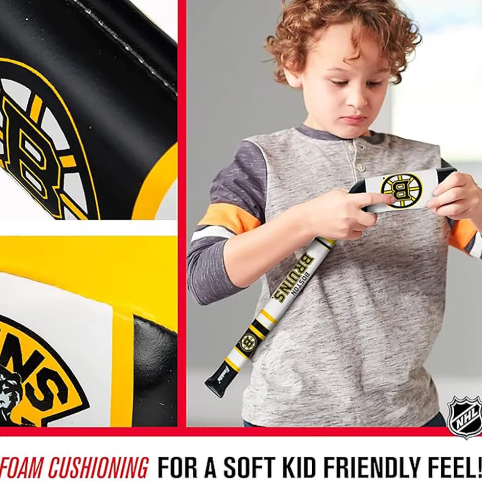 Franklin NFL Boston Bruins Soft Sport Hockey Stick and Ball Set
