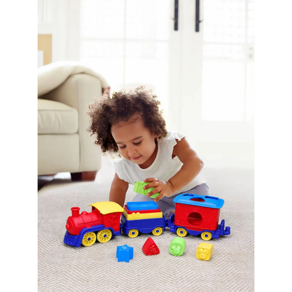 Green Toys Disney Mickey Mouse&Friends Stack&Sort Train Set