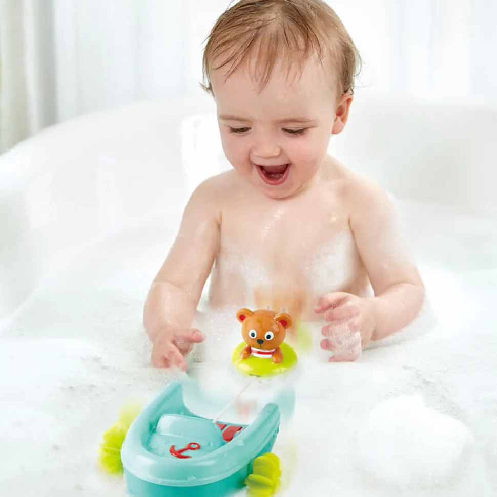 Hape Tubing Pull-Back Boat Bath Toy