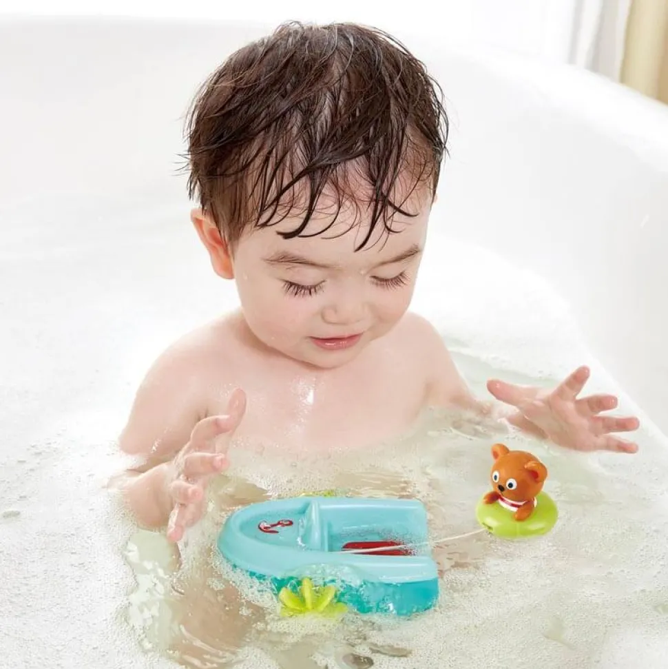 Hape Tubing Pull-Back Boat Bath Toy