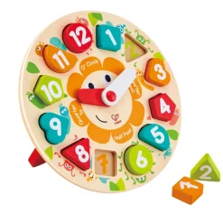 Hape Wooden Chunky Clock Puzzle