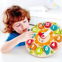 Hape Wooden Chunky Clock Puzzle