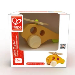 Hape Yellow Wooden Little Copter Toy