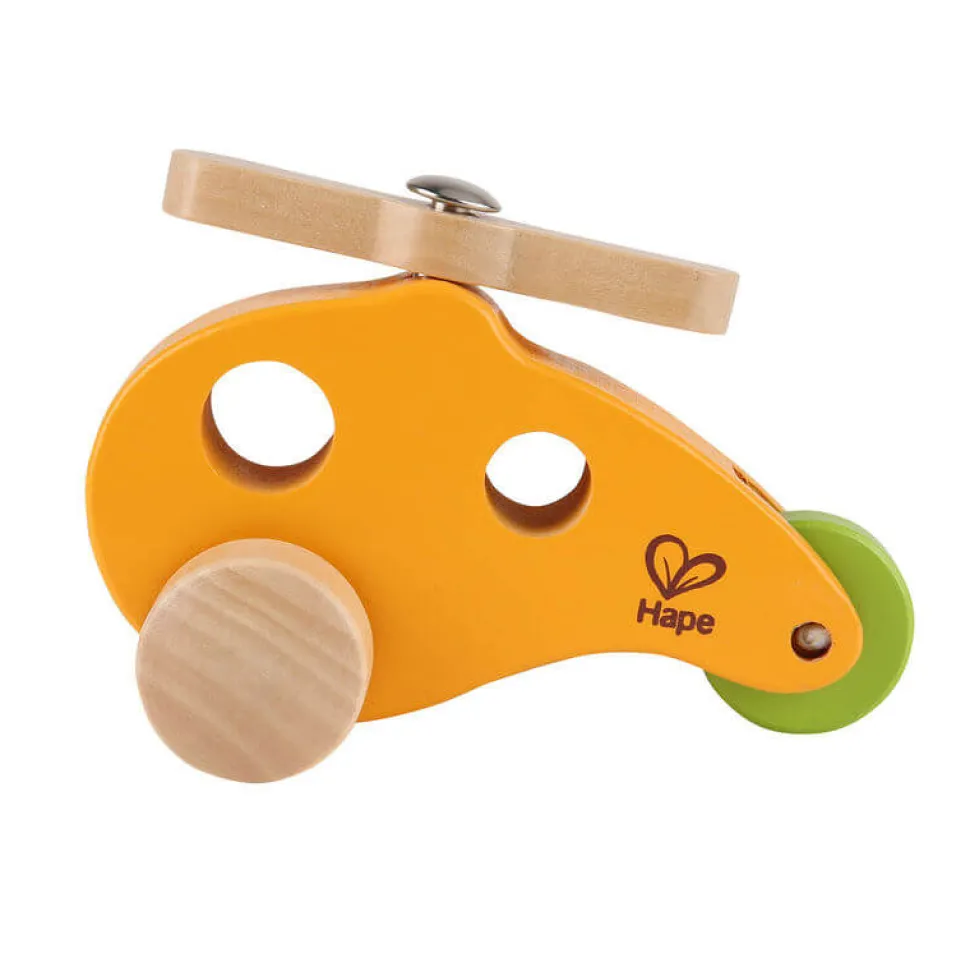 Hape Yellow Wooden Little Copter Toy
