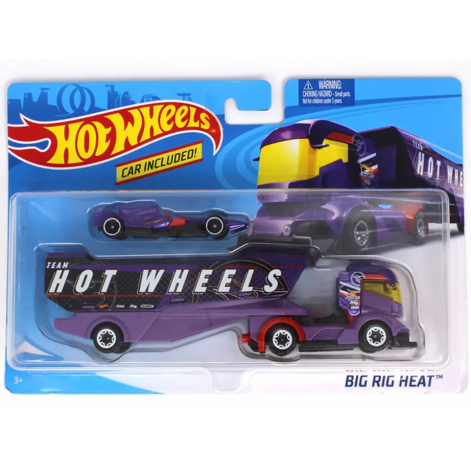 Hot Wheel Super Rigs Big Rig Heat 1:64 Scale Diecast Vehicle Set