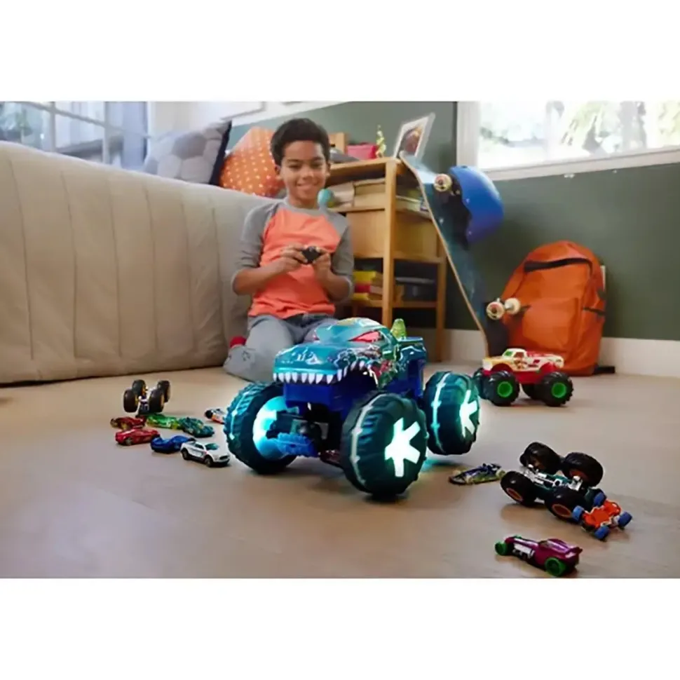 Hot Wheels Monster Trucks Power Smashers Mega-Wrex Alive RC Truck