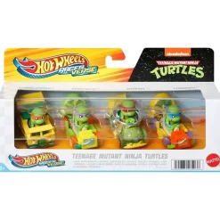 Hot Wheels RacerVerse Teenage Mutant Ninja Turtles 4-Pack Diecast Vehi