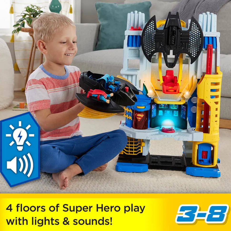 Imaginext DC Super Friends Ultimate Headquarters Hall of Justice Plays
