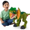 Imaginext Jurassic World Thrash Attack Dilophosaurus Dinosaur Figure