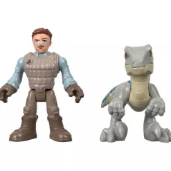 Imaginext Jurassic World Owen&Blue Figure Set