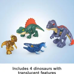 Imaginext Jurassic World Evo-Scanner Multi-Pack Light-Up Dinosaur Play