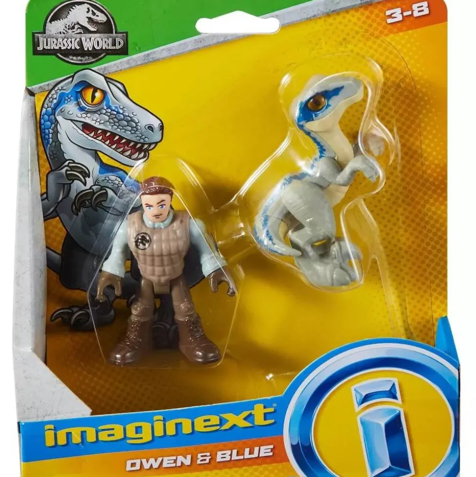 Imaginext Jurassic World Owen&Blue Figure Set