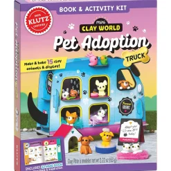 Klutz Mini Clay World Pet Adoption Truck Book&Activity Kit