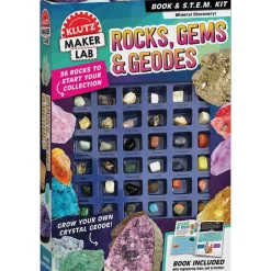 Klutz STEAM Lab Rocks, Gems&Geodes Kit&Book