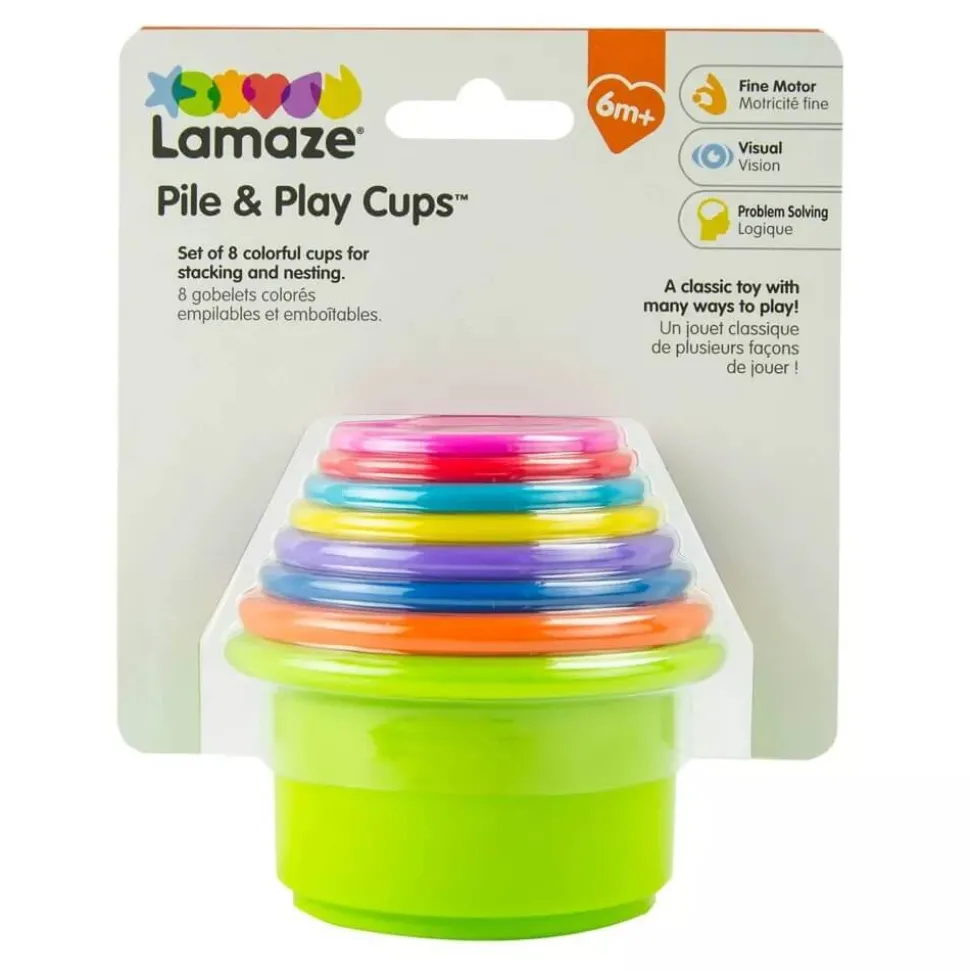 Lamaze Pile&Play Cups Stacking Cups On Header