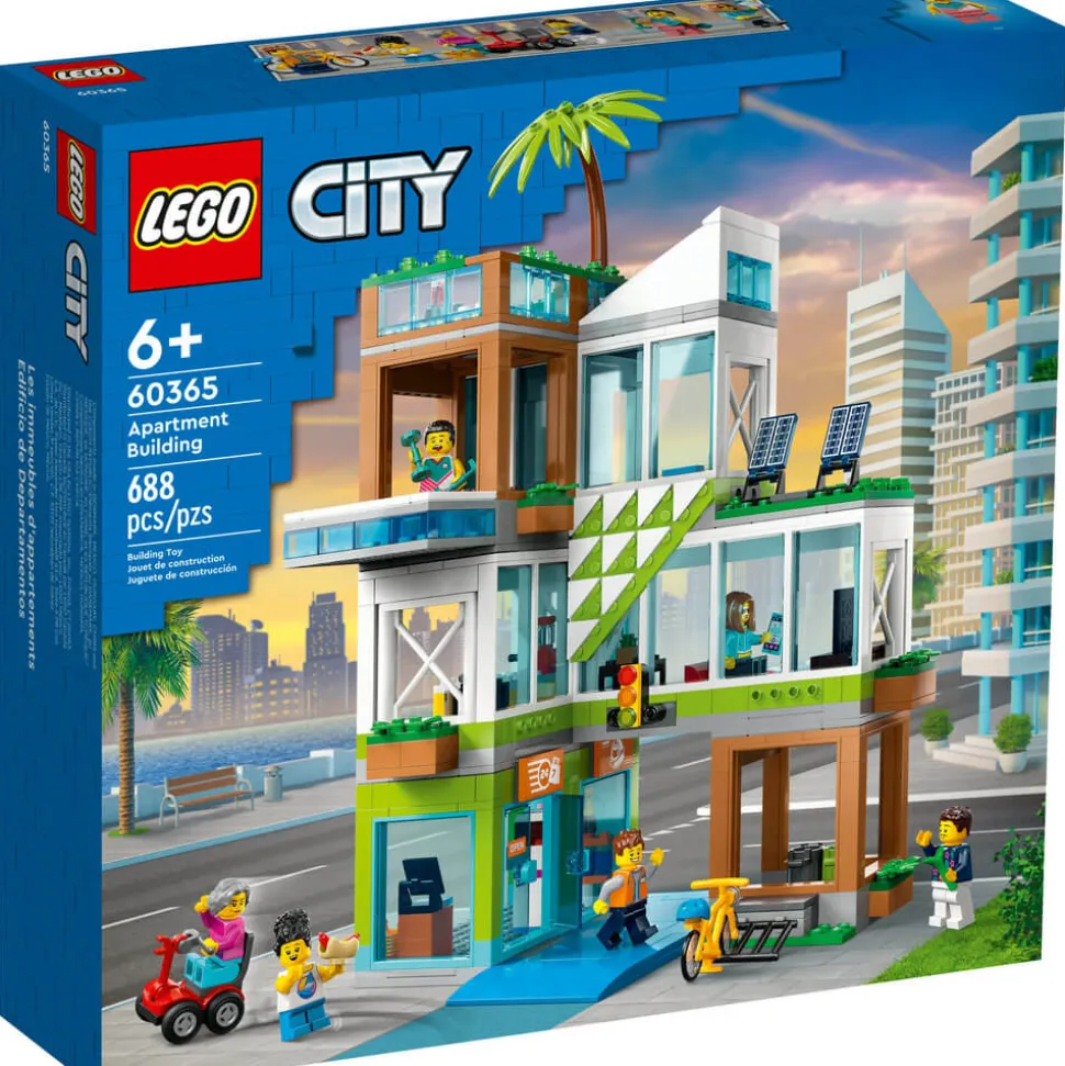 LEGO® City Apartment Building 60365 Building Toy Set (688 Pieces)
