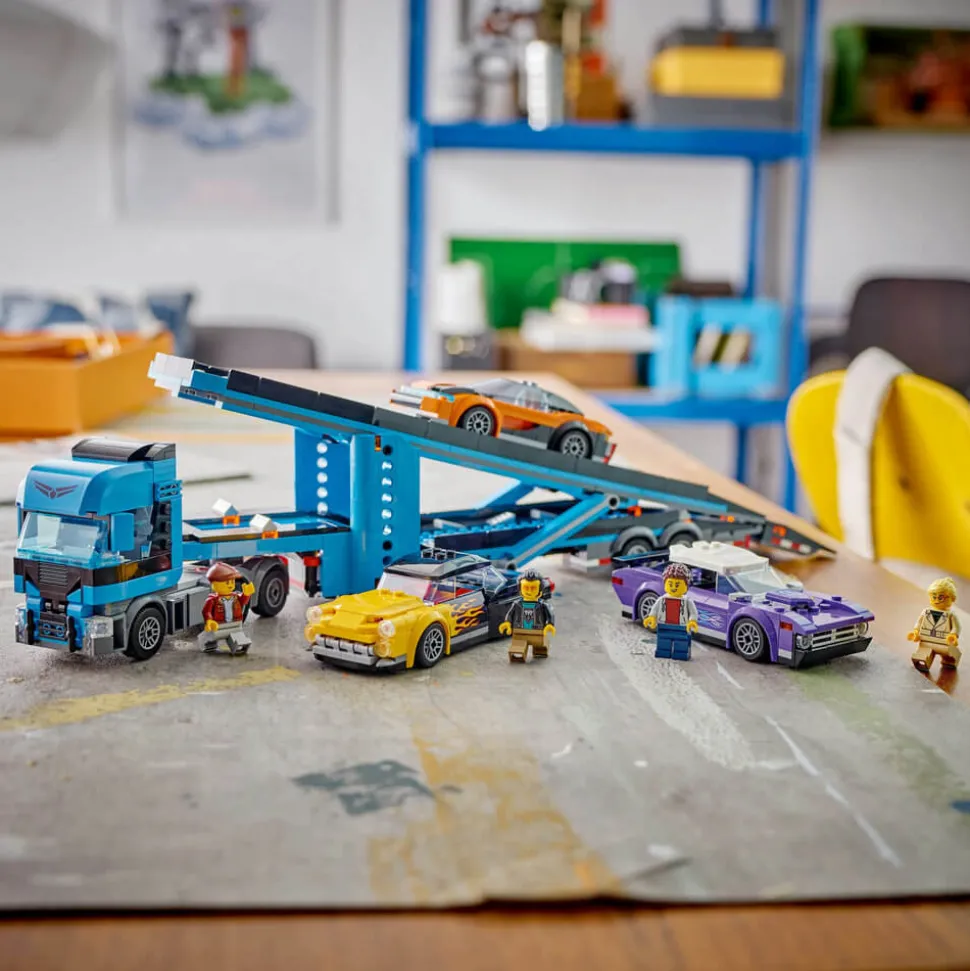 LEGO® City Car Transporter Truck with Sports Cars 998 Piece Building Set (60408)