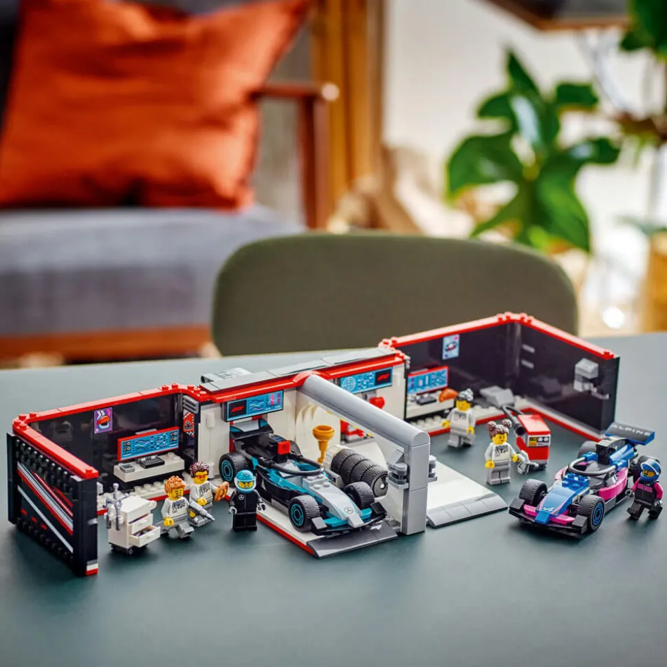 LEGO® City F1 Garage&Mercedes-AMG&Alpine Cars Building Kit 60444